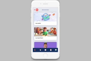 Interface de l'application Kidia