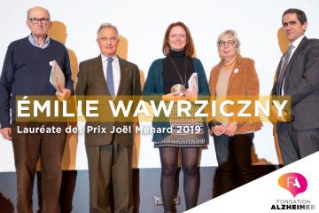 Emilie Wawrziczny, lauréate des Prix Joël Ménard 2019 de la Fondation Alzheimer en sciences humaines et sociales