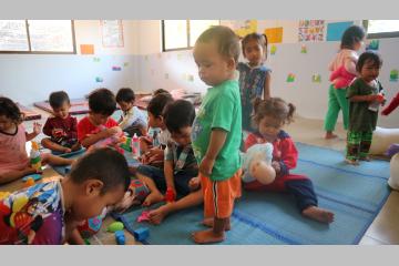 Une nouvelle crèche originale au Cambodge