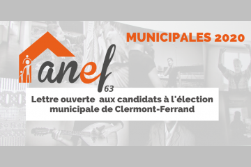 Municipales 2020 : l'ANEF 63 interpelle les candidats à l'élection municipale de Clermont-Ferrand