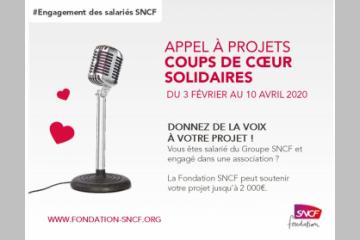 Fondation SNCF : l’édition 2020 des Coups de cœur Solidaires est lancée !