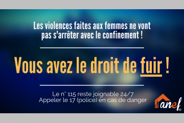 Les violences faites aux femmes ne vont pas s’arrêter avec le confinement : ne restez pas seule !