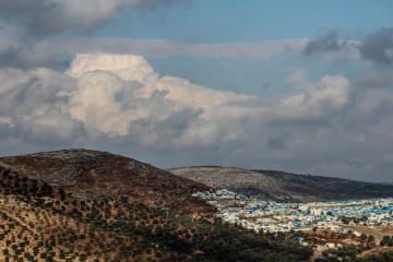 Camp de réfugiés à Idlib, en Syrie. Crédit photo : Samer Daboul