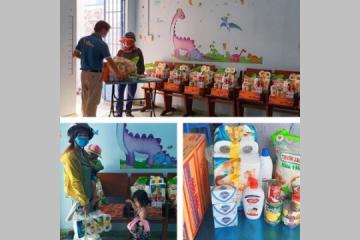 Distribution de produits essentiels à 30 familles vulnérables d'Ho Chi Minh Ville