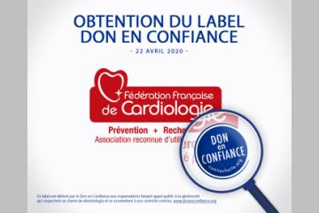 La Fédération Française de Cardiologie obtient le label "Don en Confiance"