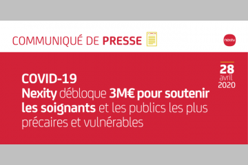 [COVID-19] Engagé dans de nombreuses actions de solidarité, Nexity débloque 3 millions d'euros pour soutenir tout particulièrement les soignants et les publics les plus précaires et vulnérables