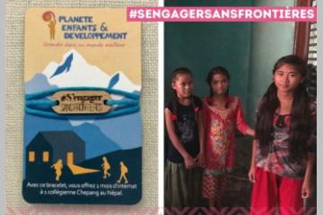 Bracelet #SengagerSansFrontières pour l'éducation des filles au Népal
