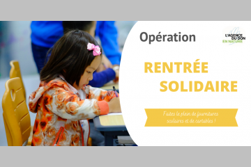 #RentréeSolidaire : des fournitures scolaires, des cartables et des vêtements pour les plus démunis