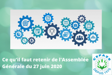 Actu CEPAZE : Assemblée Générale du 27 juin 2020