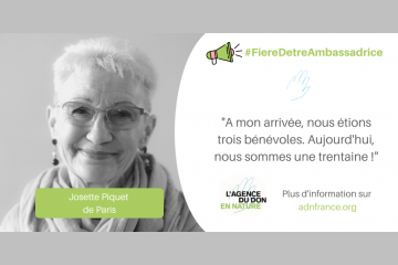 Josette Piquet, ambassadrice historique pour l'Agence du Don en Nature