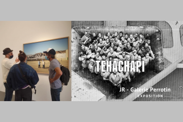 Exposition Tehachapi de l'artiste JR à la Galerie Perrotin à Paris