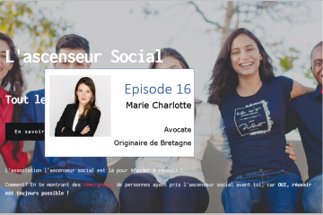 Ascenseur social interview de Marie-Charlotte