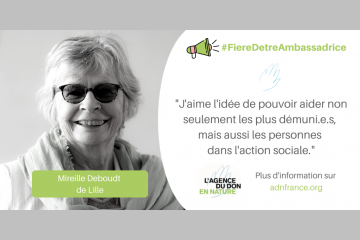 Mireille Deboudt, ambassadrice de l'Agence du Don en Nature pour les Hauts-de-France