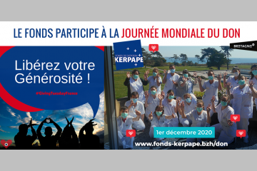 Le fonds de dotation Kerpape se mobilise pour la journée mondiale du GivingTuesday 2020