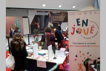 Une boutique éphémère de jeux & jouets re-valorisés avec Enjoué, à Lyon Part-Dieu, dans le cadre de Territoire Zéro Chômeur Longue Durée