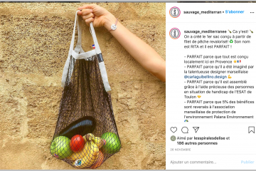 La marque associative Sauvage. Crédit : capture écran Instagram