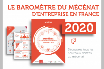 Admical dévoile son baromètre annuel du mécénat en France en 2020. Crédit : Admical