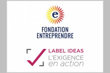 La Fondation Entreprendre obtient pour la 2ème fois le LABEL IDEAS