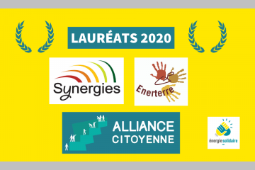 Logos de Synergies, Enerterre et Alliance citoyenne
