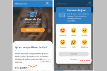 Plateforme Digitale Mémo de Vie. Crédit photo : capture d'écran de Mémo de vie.