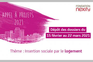 Insertion sociale par le logement : l’appel à projets 2021 de la Fondation Nexity est lancé !