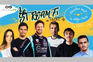 Une Twitch caritatif au profit de DMLHT avec le pilote Romain Grosjean le 30 Avril à 21H