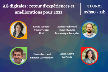 IDAF - Webinaire 31 Mai - Assemblées générales digitales : retours d’expériences et améliorations pour 2021