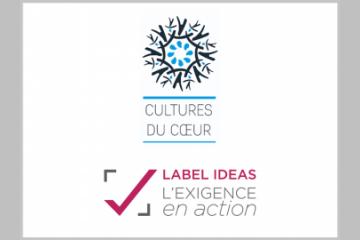 Cultures du Coeur obtient pour la 2ème fois le LABEL IDEAS