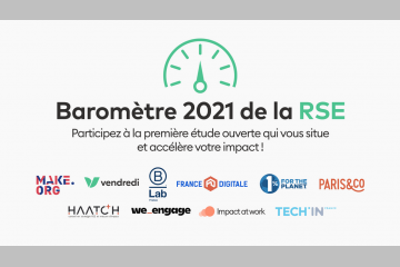 Baromètre 2021 de la RSE : la première étude ouverte qui accélère l'impact de toutes les entreprises. Crédit visuel : Vendredi.