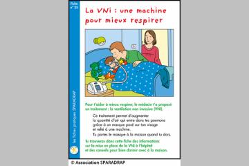 Une fiche pour expliquer la Ventilation Non Invasive (VNI) aux enfants et à leurs parents