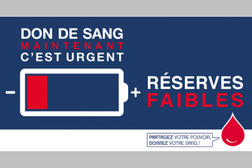 Illustration de la campagne de l'efs pour le don de sang