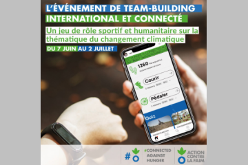 #ConnectedagainstHunger 11 076 salarié·e·s dans le monde entier ont participé au challenge sportif digital international d'Action contre la Faim