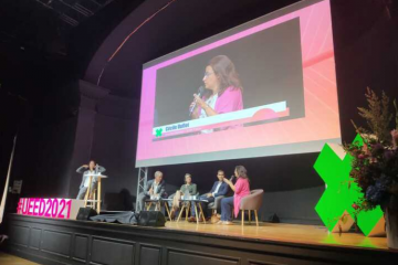 Cécile Duflot était présente aux Universités d'été de l'économie de demain. Crédit photo : Carenews.