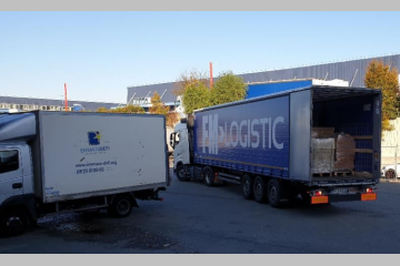 Mécénat de transport FM Logistic pour Emmaüs Défi