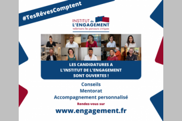 Les candidatures à l'Institut de l'Engagement ouvertes pour la promotion de printemps 2022