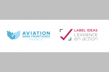Aviation Sans Frontières obtient pour la 3e fois le LABEL IDEAS