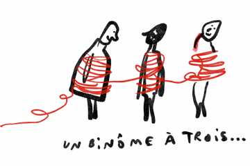 Dessin Serge Bloch Binôme à trois Kodiko