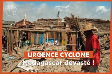 Aujourd'hui, l'Est de Madagascar va être frappé par un 2ème cyclone intense en moins de 20 jours. 500000 sinistrés de plus prévus, les populations en danger critique