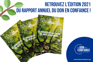 L'édition 2021 du rapport annuel du Don en Confiance est parue !