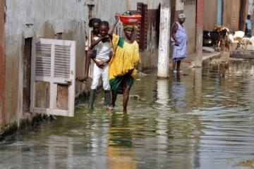 Les inondations sur la presqu'île du Cap Vert