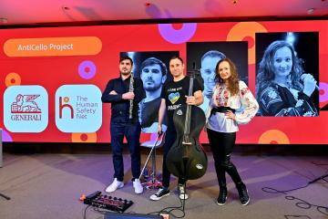 Le groupe AntiCello Project en concert chez Generali :  « OUR MUSIC IS A WAY TO FIGHT »