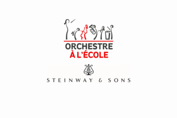 Logo Orchestre à l'école et Steinway and sons 