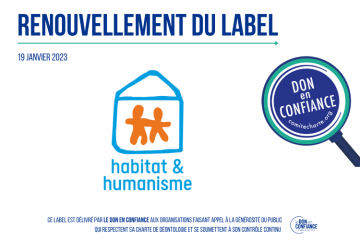 Le Don en Confiance renouvelle la labellisation d'Habitat & Humanisme