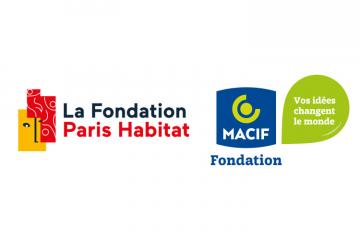 Logos de la Fondation Paris Habitat et de la Fondation Macif