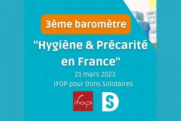 Visuel baromètre hygiène et précarité dons solidaires 2023