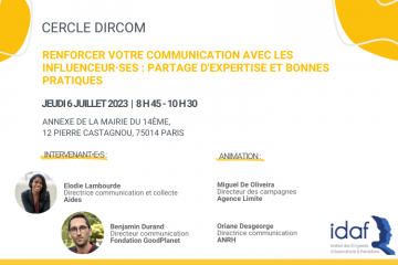 Cercle DirCom : Renforcer votre communication avec les influenceur·ses