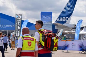 Les secouristes de l'Ordre de Malte France mobilisés pour le 54e Salon International de l'Aéronautique et de l'Espace