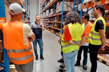 Visite d’une plateforme logistique afin de découvrir la traçabilité agroalimentaire