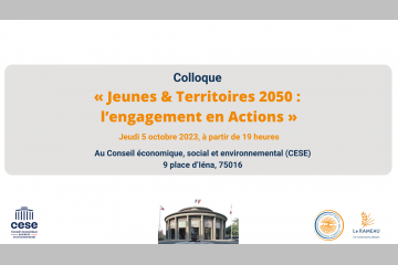 3 raisons pour être au CESE le 5 octobre !