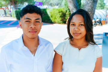 Mendrika et Ariane, étudiants de 3e année du Programme Bachelor à MBS - Crédit photo : DR.